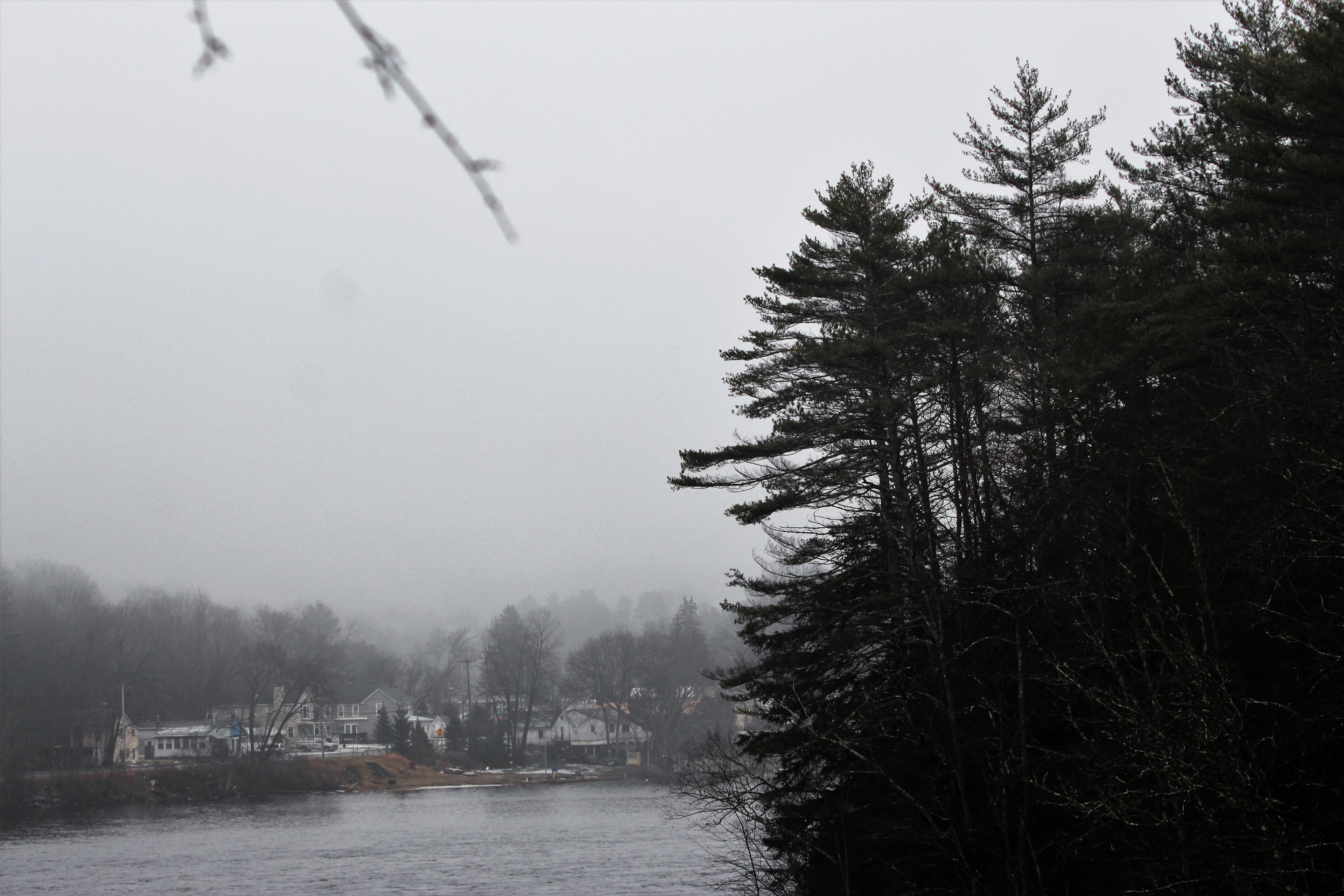 Where the Sacandaga flows toward the Hudson